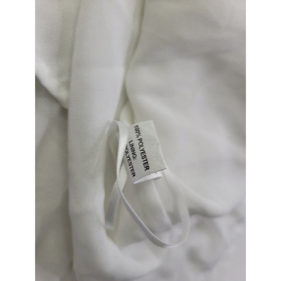 Ramy Brook Women's S White Lined Pleated Ruffle Tank Top Cropped READ - Picture 8 of 11